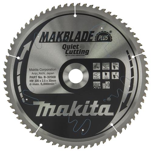 Диск пильный по дереву Makita MAKBlade PLUS 305х1,9х30 мм (B-32568)