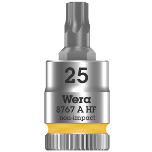 Головка торцева з бітою Torx WERA Zyklop 8767 A HF Cr-V 1/4" TX25 з фіксувальною функцією (05003365001)