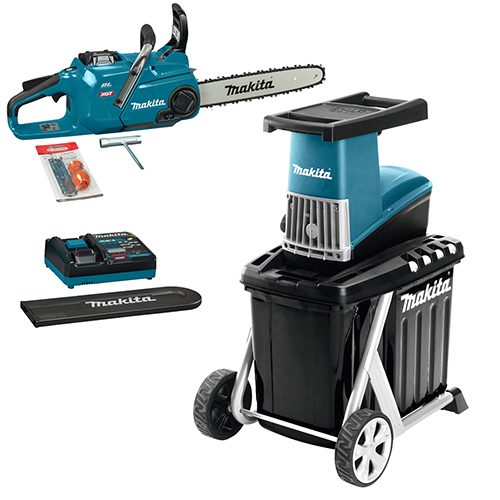 Акумуляторна ланцюгова пила Makita + подрібнювач садовий (SET-UC015GT101-1125)
