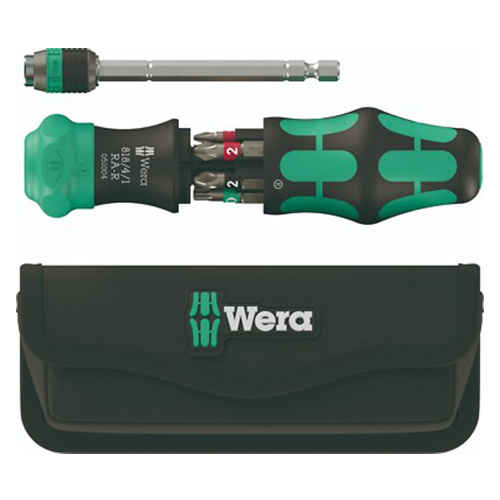 Викрутка тріскачкова з набором біт WERA Kraftform Kompakt 20 RA-R 17 шт. (05051514001)