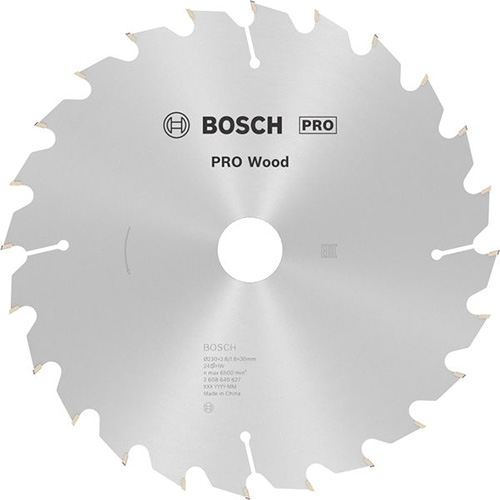 Диск пильный по дереву Bosch PRO Wood 230х2,8х30 мм (2608640627)