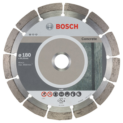 Диск алмазный сегментированный Bosch Standard for Concrete 180х2,0x22,23мм 10 шт. (2608603242)