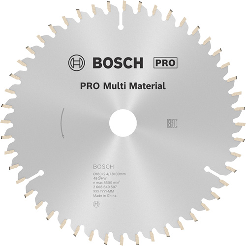 Диск пиляльний універсальний Bosch Multi Material 180х30 мм (2608640507)