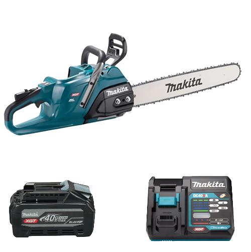 Акумуляторна ланцюгова пила Makita + акумулятор + зарядний пристрій (SET-UC030GZ-PROMOXGT)