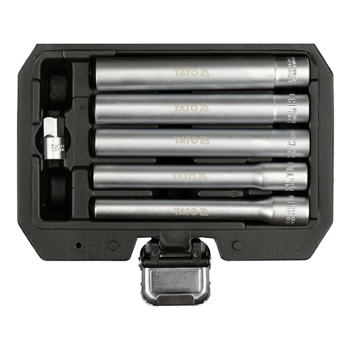 Набір головок 6-гранних подовжених Yato 1/4", 3/8" 6 шт (YT-38361)