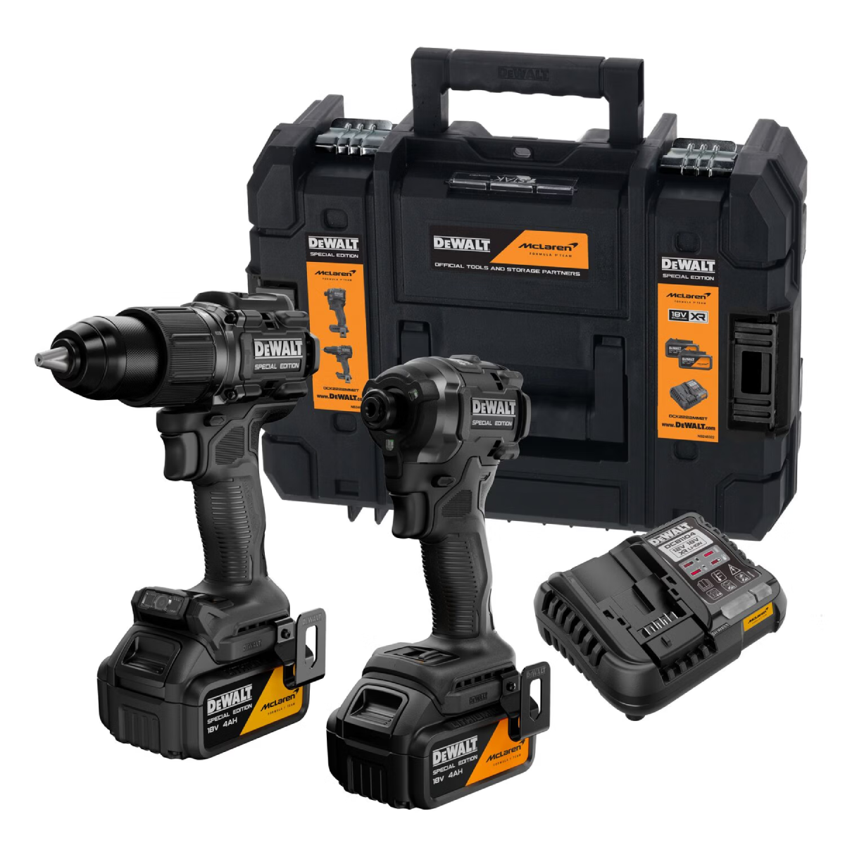 Набор инструментов аккумуляторных DeWalt McLaren F1 TEAM LIMITED EDITION (DCK2222MM2T)