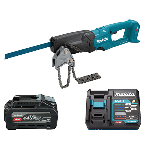 Пила шабельна акумуляторна Makita + акумулятор + зарядний пристрій (SET-JR003GZ-PROMOXGT)