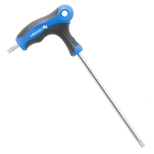 Ключ Torx Security Г-подібний з отвором довгий Hoegert S2 ТT30 (HT1W874)