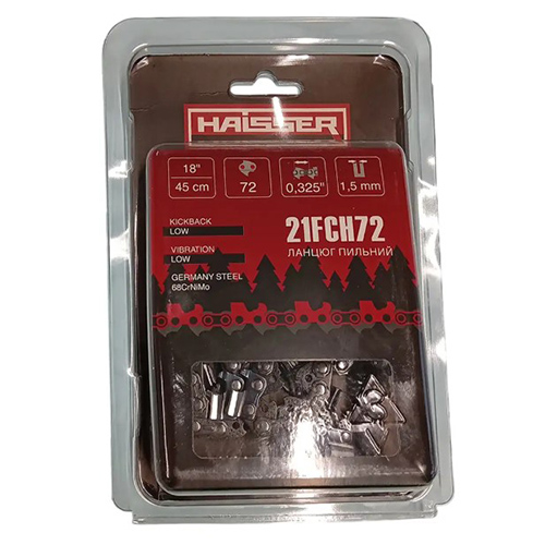 Ланцюг для пили Haisser 21FCH72 18", 0,325", 1,5 мм 72DL (149161)