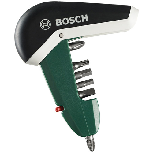 Отвертка с трещоткой и набором бит Bosch 7 шт. (2607017180)