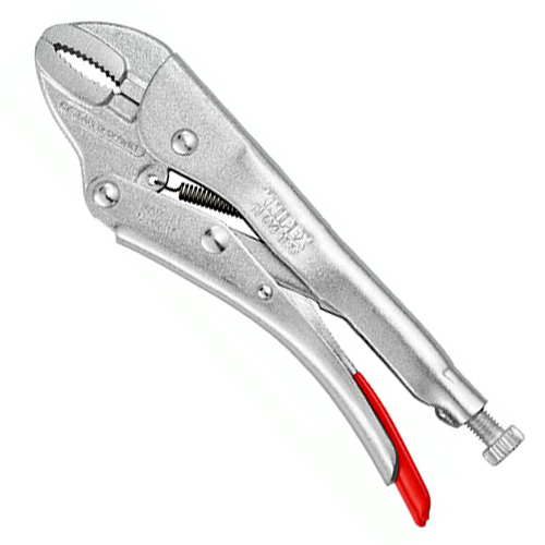 Кліщі затискні KNIPEX Cr-V 180 мм з круглими губками (41 04 180)