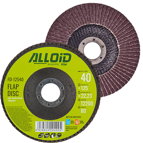 Круг лепестковый шлифовальный Alloid 125мм х Р40 (FD-12540)