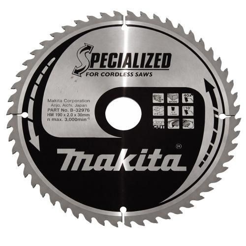 Диск пиляльний по дереву Makita Specialized 190х1,4х30 мм (B-32976)