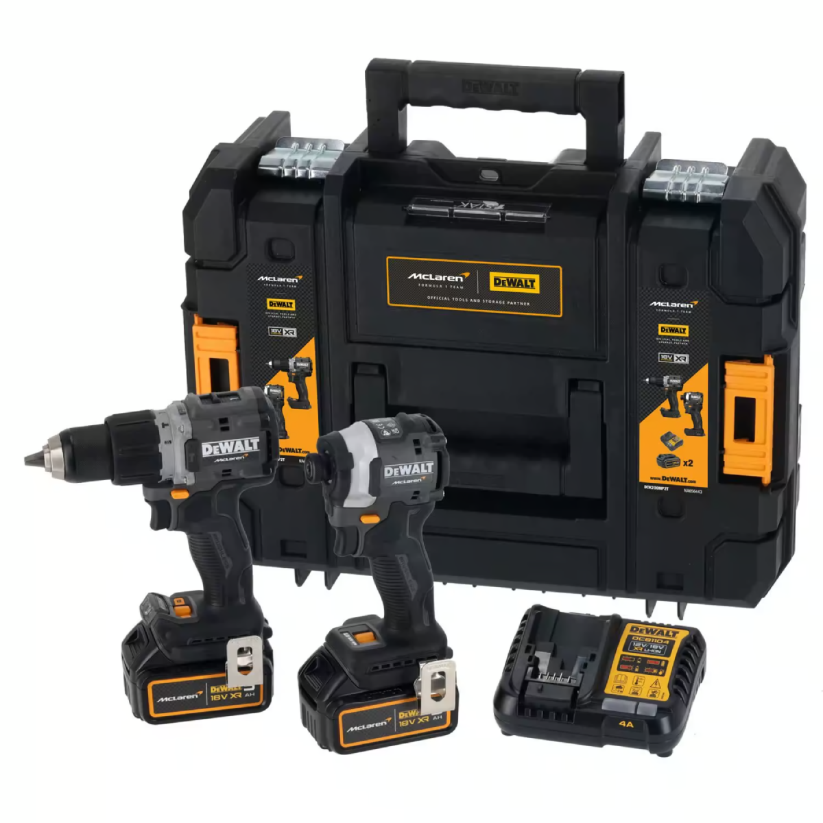 Набор инструментов аккумуляторных DeWalt McLaren F1 TEAM LIMITED EDITION (DCK200MP2T)