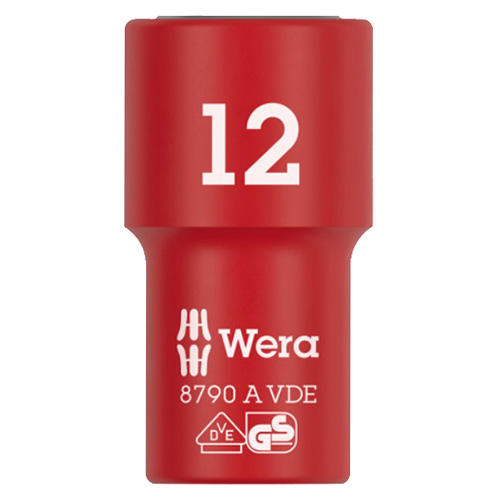 Головка торцева 6-гранна діелектрична WERA 8790 A VDE 1/4" 12 мм (05005938001)