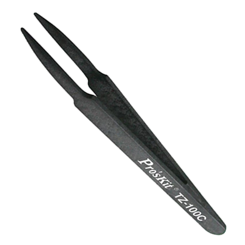 Пінцет прямий Pro'sKit 115 мм прецизійний (TZ-100C)
