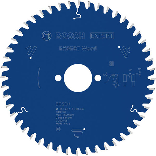 Диск пильный по дереву Bosch Expert Wood 165х1,6x30мм (2608644027)