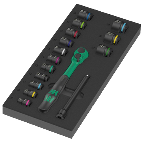 Набір інструментів в ложементі WERA Zyklop Comfort 8010 B 3/8 Set 16 шт. (05150114001)