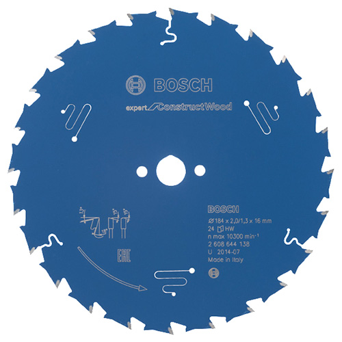Диск пильный по дереву Bosch Expert for Construct 184х1,3x16мм (2608644138)