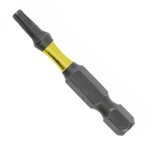 Бита ударная Tamper Torx Hoegert S2 1/4" TТ20 2 шт. с отверстием (HT1S167)