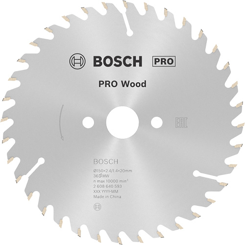 Диск пильный по дереву Bosch PRO Wood 150x20 мм (2608640593)