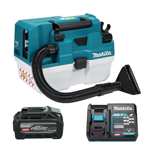 Пилосос акумуляторний Makita + акумулятор + зарядний пристрій (SET-VC014GLZ-PROMOXGT)