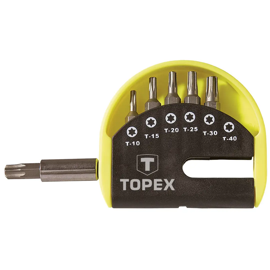 Набор бит TOPEX Cr-V 1/4" 7 ед. (39D351)