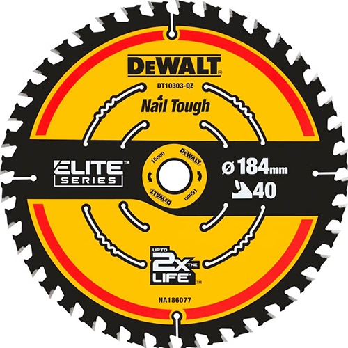 Диск пиляльний по дереву і алюмінію DeWalt Extreme 184х0,99x16мм (DT10303)