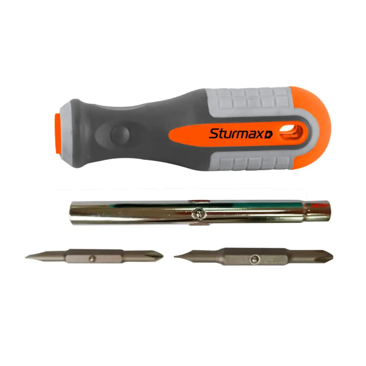 Отвертка с набором бит Sturmax 4в1 4 шт. (1040M-09-S2)