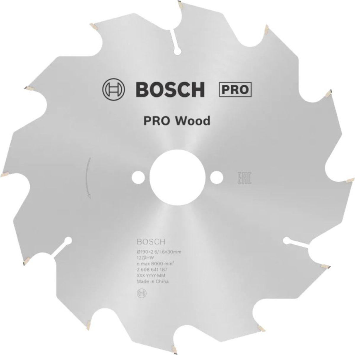 Диск пильный по дереву Bosch PRO Wood 190х1,6x30 мм (2608641187)