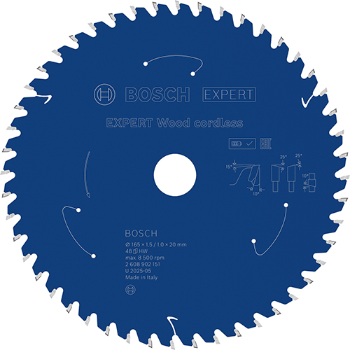 Диск пильный по дереву Bosch Expert Wood 165x1,0х20 мм (2608902151)
