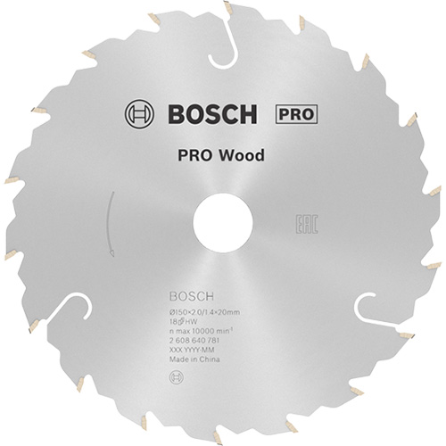 Диск пильный по дереву Bosch PRO Wood 150x20 мм (2608640781)