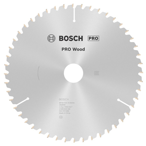 Диск пильный по дереву Bosch PRO Wood 216х1,4x30мм (2608640432)
