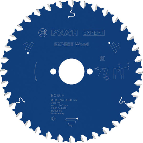 Диск пиляльний по дереву Bosch Expert for Wood 165x1,6х30 мм (2608644026)