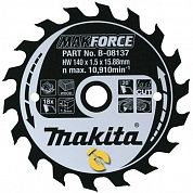 Диск пильный по дереву Makita MAKForce 190х15,88мм (B-08361)