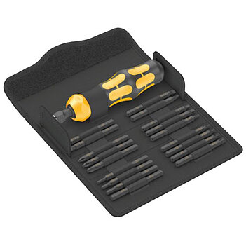 Викрутка ударно-поворотна з набором біт WERA Kraftform Kompakt 900 Set 1 19 шт. (05018110001)