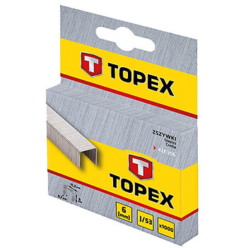 Скоби для степлера TOPEX тип J/53 6 мм 1000 шт. (41E306)