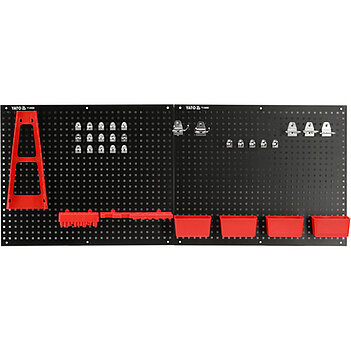 Панель для инструментов Yato 555x455 мм х 2 панели + 4 контейнера (YT-08980)