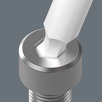 Ключ шестигранный Г-образный с шаром WERA 950 PKL 2 мм хромированный (05022052001)