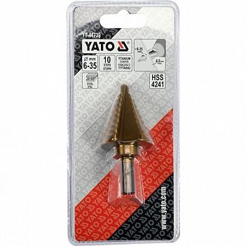 Сверло по металлу Yato HSS-Tin 6-35мм 1шт (YT-44739)