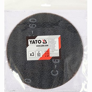 Шліфувальний круг Yato 225 мм Р120 3 шт (YT-845833)