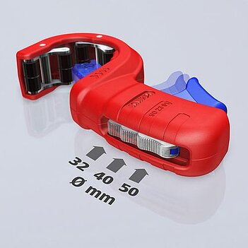Труборез механический роликовый KNIPEX DP 50 (90 23 01 BK)
