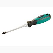 Отвёртка крестовая магнитная PH2 х 100мм MASTERTOOL (45-8210)