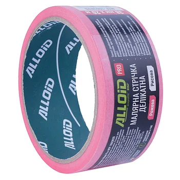 Стрічка малярна Alloid Pro 38 мм х 20 м рожева делікатна (MTP-1003820)