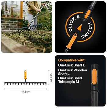 Грабли универсальные Fiskars OneClick (1080678)