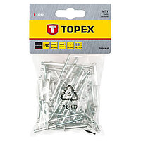 Заклепки алюминиевые TOPEX 4,0х16,0 мм 50 шт. (43E404)