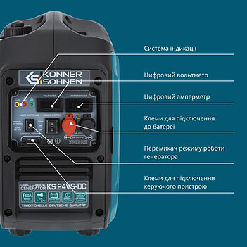 Генератор инверторный бензиновый Könner & Söhnen (KS 24VS-DC)