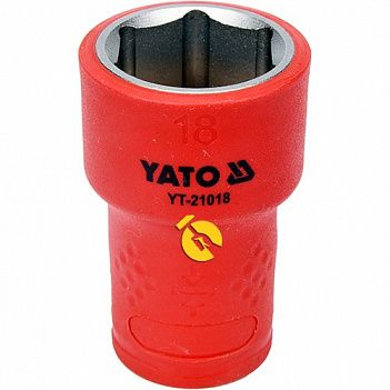Головка торцева 6-гранна Yato 3/8" 18 мм (YT-21018)