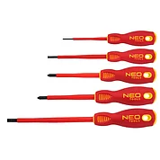 Набор отверток диэлектрических Neo Tools 1000V S2 5 шт. (04-220)