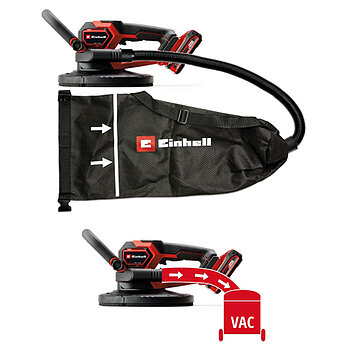 Шлифмашина для стен и потолков аккумуляторная Einhell TP-DWS 18/225 Li BL - Solo (4259995) - без аккумулятора и зарядного устройства